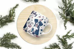 4th of July Mug Sublimation Design - Patriotic Dogs Product Image 8