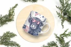 4th of July Mug Sublimation Design - Patriotic Cows Product Image 9