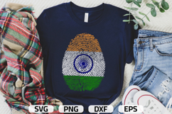 India SVG | India Flag Fingerprint | SVG PNG DXF EPS Product Image 1