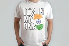 It's in my DNA India Flag Fingerprint PNG Sublimation Product Image 2