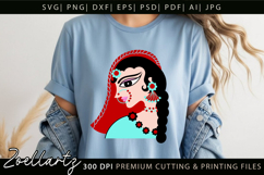 Indian Bride SVG PNG EPS DXF Cut Files Woman Illustration Product Image 8