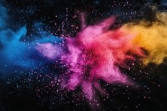 Indian Holi festival color powder explosion background Product Image 1