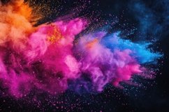 Indian Holi festival color powder explosion background Product Image 1