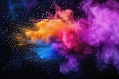 Indian Holi festival color powder explosion background Product Image 1