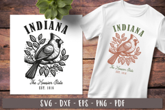 Indiana svg Vintage United states design