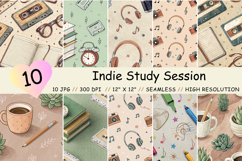 indie study session, retro aesthetic design, coffee study background, vintage cassette paper, creative session art, grainy texture pattern, minimalist study design, nostalgic planner paper, warm tone aesthetic, music study pattern
