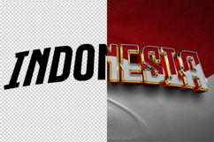 Indonesia 3D editable text effect Product Image 2
