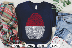 Indonesia SVG | Indonesia Flag Fingerprint | SVG PNG DXF EPS Product Image 1