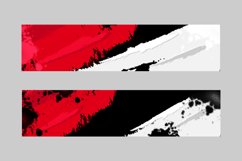 Indonesia flag with brush cover banner template design Product Image 2