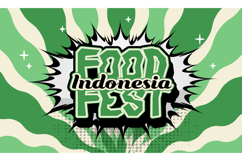 Indonesia food festival 3d cartoon banner and poster templat Product Image 1