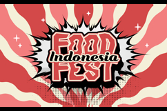 Indonesia food festival 3d cartoon banner and poster templat Product Image 2