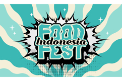 Indonesia food festival 3d cartoon banner and poster templat Product Image 1