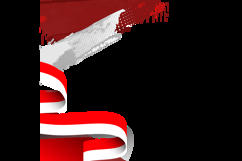 Indonesia holiday twibbon background template design Product Image 2