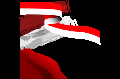 Indonesia holiday twibbon background template vector Product Image 2