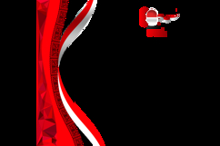 Indonesia independence day 2025 twibbon banner template isol Product Image 2