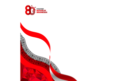 Indonesia independence day 2025 twibbon banner template vect Product Image 1