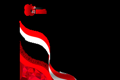 Indonesia independence day 2025 twibbon banner template vect Product Image 2