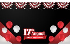 Indonesia independence day greeting banner template design Product Image 1