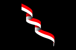 Indonesia national flag wave element decoration vector Product Image 2