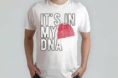 It's in my DNA Indonesia Flag Fingerprint PNG Sublimation Product Image 2