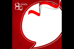 Indonesian independence day social media poster twibbon temp Product Image 2