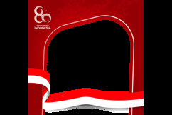 Indonesian independence day social media poster twibbon Product Image 2