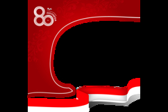Indonesian independence day social media poster twibbon Product Image 2