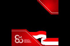 Indonesian independence day social media poster twibbon svg Product Image 2