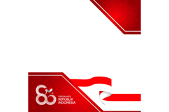 Indonesian independence day social media poster twibbon svg Product Image 1