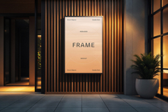 Indoor Framed Poster Mockup Product Image 1