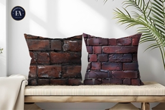 Industrial Dark Red Brick Wall Digital Paper Product Image 2