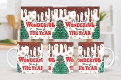 3D Inflated Wonderful Time of the Year Mug Wrap | Mug PNG Product Image 2