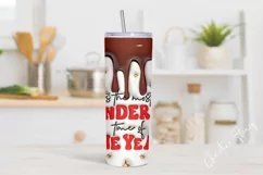 3D Inflated Most Wonderful Time of the Year Tumbler Wrap PNG Product Image 2