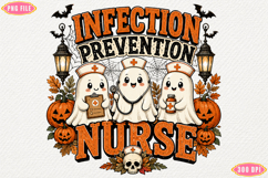Infection Prevention Nurse Halloween PNG Product Image 1