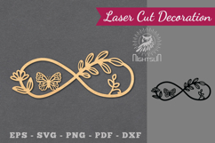 Infinity Floral Laser Cut Decoration Product Image 1
