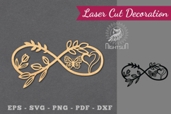 Infinity Floral Laser Cut Decoration Product Image 1