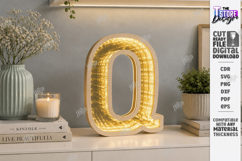 Infinity Mirror Letter Laser Cut | Night Light | Home Decor Product Image 1