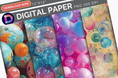 Inflated Affirmation Digital Paper Product Image 1