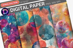 Inflated Affirmation Digital Paper Product Image 1