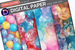 Inflated Affirmation Digital Paper Product Image 1