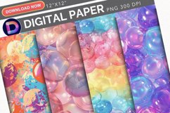 Inflated Affirmation Digital Paper Product Image 1