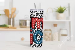 3D Inflated America Tumbler Wrap PNG Product Image 2