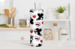 3D Inflated Valentine Cupid Tumbler Wrap PNG Product Image 2