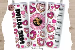 3D Inflated Cupids Brewing Co Tumbler Wrap PNG Product Image 1