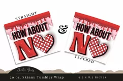 3D Inflated How About No Tumbler Wrap PNG Product Image 3