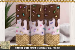 Inflated Ice-cream and sprinkles Tumbler Wrap / Sprinkles Product Image 2