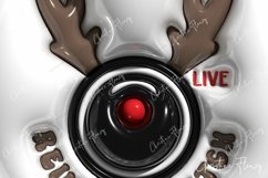 Reindeer Watch 3D Christmas Ornament Sublimation Product Image 3