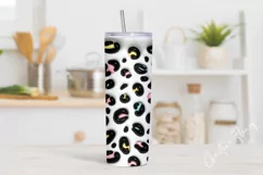 3D Inflated Pastel Leopard Print Tumbler Wrap PNG Product Image 2