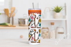 3D Inflated Retro Mama Tumbler Wrap PNG Product Image 2