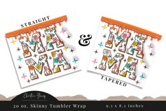 3D Inflated Retro Mama Tumbler Wrap PNG Product Image 3